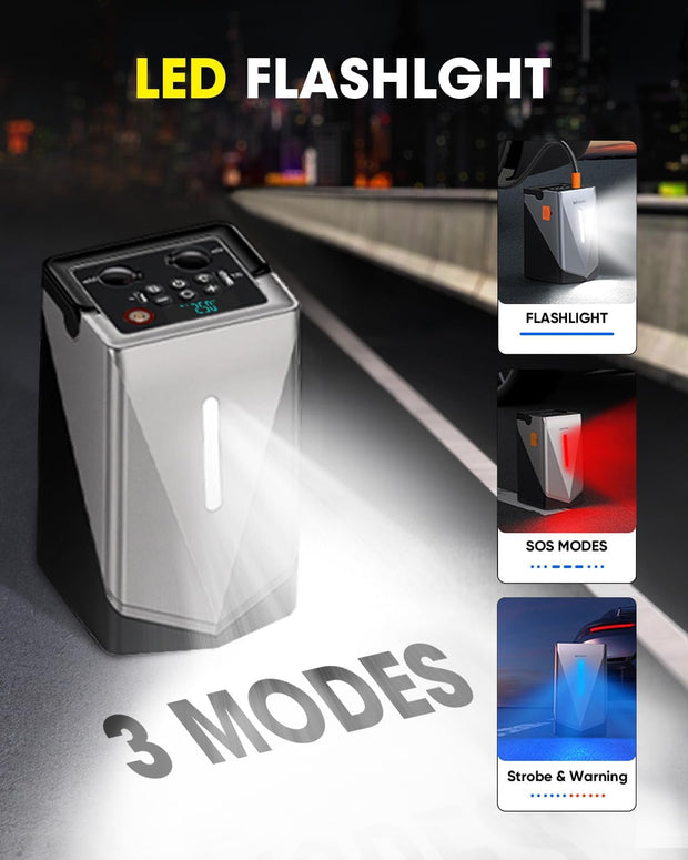 Car Jump Starter with Built-in Air Compressor 🟢